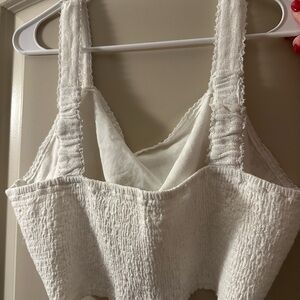 American Eagle White Lace Crop Top